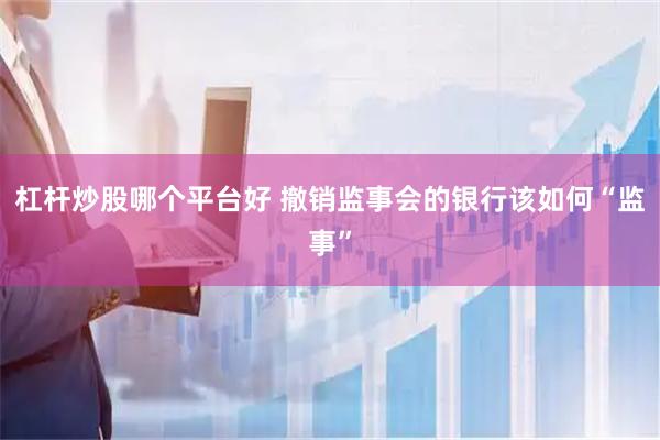 杠杆炒股哪个平台好 撤销监事会的银行该如何“监事”